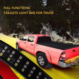 AMEXMART 60 Inch LED Tailgate Light Bar with Reverse & Sequential Turn Signals For Truck
