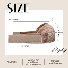 Dreamlover Wig Grip Headband, Wig Grip Bands for Keeping Wigs in Place, Tan, 1 Pieces