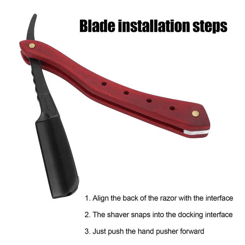 Professional Zinc Alloy Straight Razor Travel Portable Men Manual Shaver