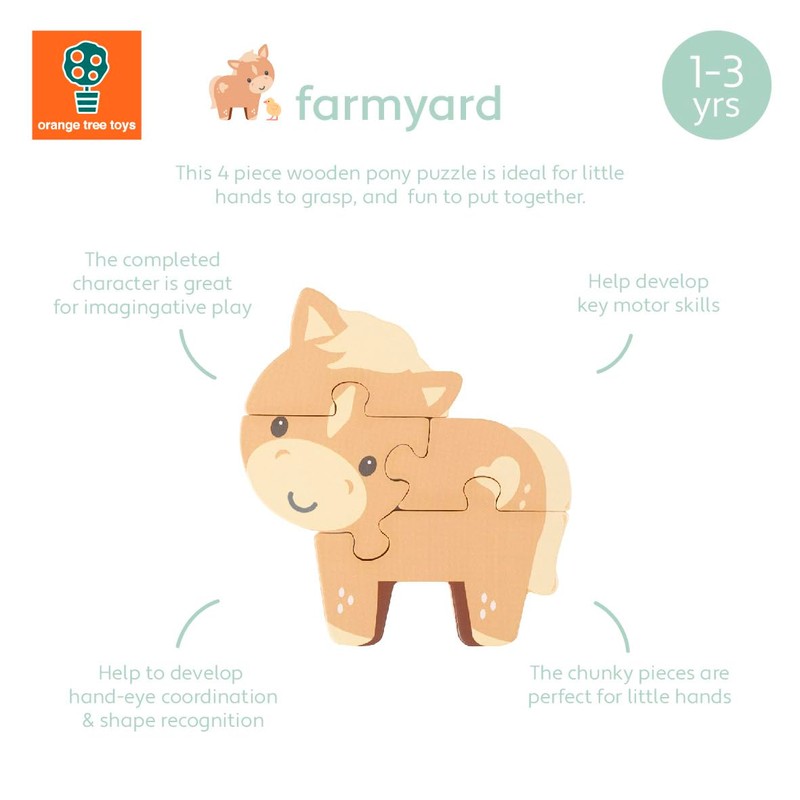 Orange Tree Toys OTT06726 woooden Puzzles, Multicolour