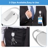 12 Pack Retractable Badge Holders Retractable Badge Reel Clips ID