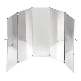 CAPTAIN STAG UG-3276 Stainless Steel 2-Way Grill Screen with Windshield, Wind Deflector, Ashtray, Storage Bag, Small Size
