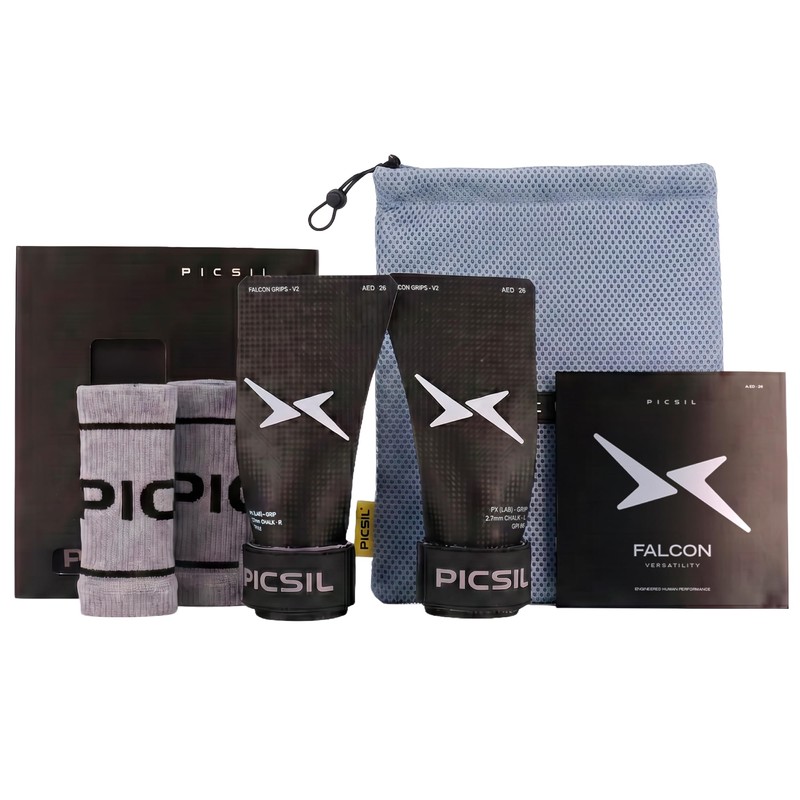 PICSIL Falcon Grips, Carbon Fibre, For Chalk Use - Moonless,