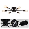 UOFUS 6 Lights Sputnik Semi Flush Mount Ceiling Light Matte