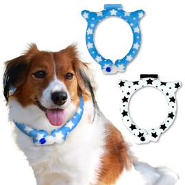 (G.G.N.) Dog Cool Ring, Cooling Ring, Ice Ring, PCM Neck, Neck Cooler, Small Dogs, Medium Dogs, Pets, Summer, Heatstroke, Black