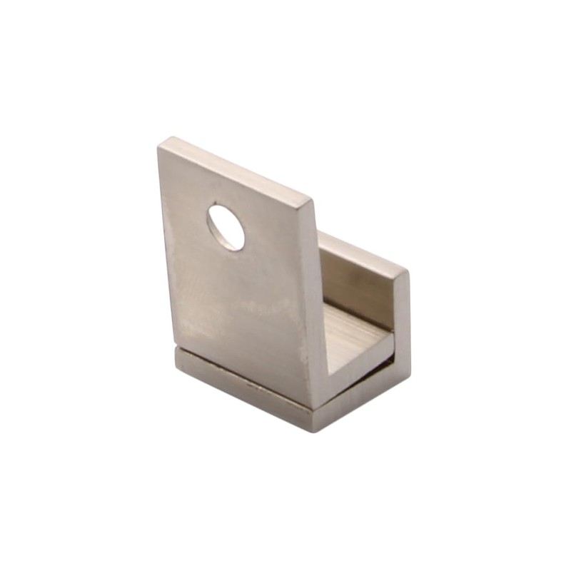 C.R. LAURENCE MC01BN CRL Brushed Nickel 5/8" Wide Mirror Clip