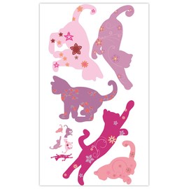 不二貿易 ウォールステッカー キャット 300×600mm 93117