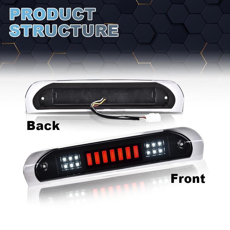 PIT66 LED 3rd Brake Light, Compatible with 2002-2008 Dodge Ram