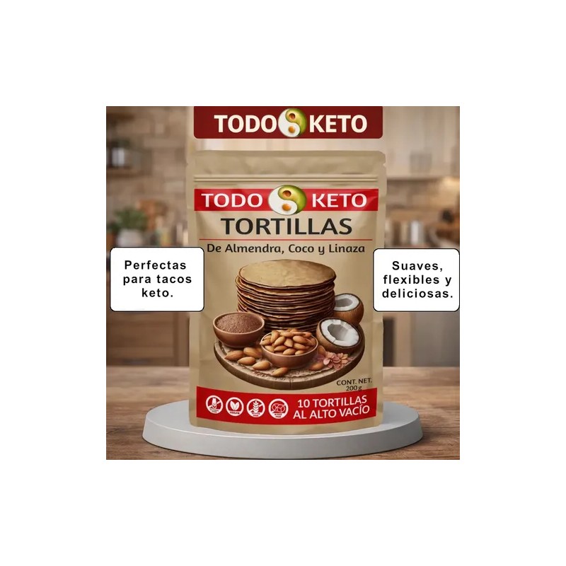 Tortillas De Almendra Keto Low Carb