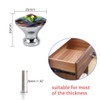 Spriak 10 Pack Drawer Knobs, 30mm Colorful Crystal Glass Cabinet