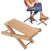 Guitar Footrest, Extra Robust, Elegant, Foldable Wooden Step Footstool, Provides