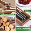 Enoking Knife Drawer Organizer Insert, In Drawer Knife Block, Acacia