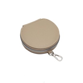 CHTME Small Purse with Zip, 1 Piece Fashion Mini Leather Purse, PU Coin Bag, Zip, Round Purse, Party Purse, Coin Purse