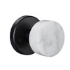 dairazan Marble Door Knob with Lock for Bathroom Bedroom Kitchen