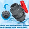 PVC Union Ball Valve, 1-1/2" Inch (DN40) True Union Full