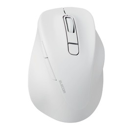 ELECOM EX-G M-XGS30BBSKWH Wireless Mouse, Bluetooth, Silent, S Size, 5 Buttons, Multi-Pairing, AskDoctors Evaluation Service Certified, Antibacterial, White