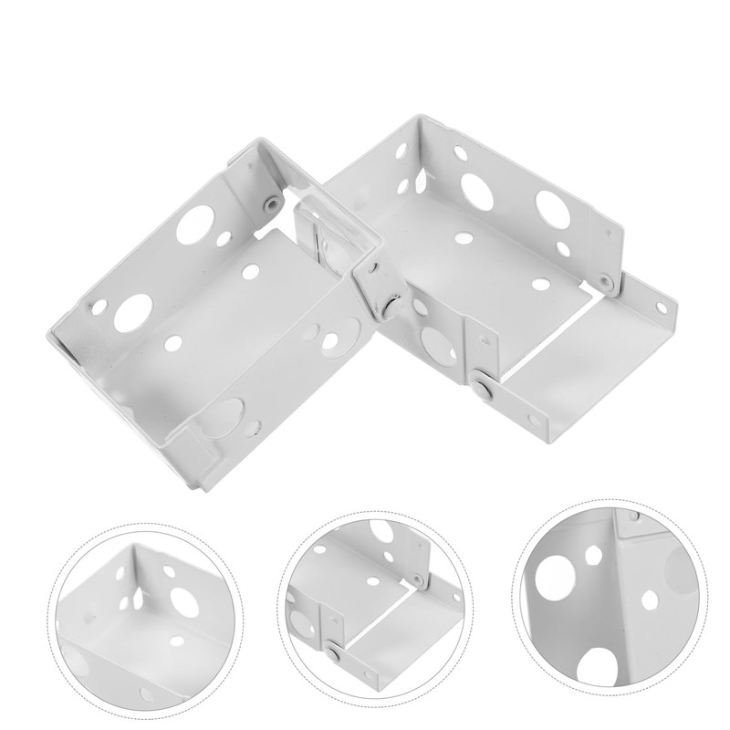 ULTECHNOVO 6Pcs Low Profile Blinds Brackets Window Blinds Headrail Holder