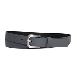 Vascavi Genuine Leather Belt, Denim Belt, Hip Belt, Made in Germany, 2 cm Wide and Approx. 0.25 cm Thick, gray