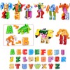OBEST Pack of 26 Alphabet Robots, A-Z Letter Transformer Toy,