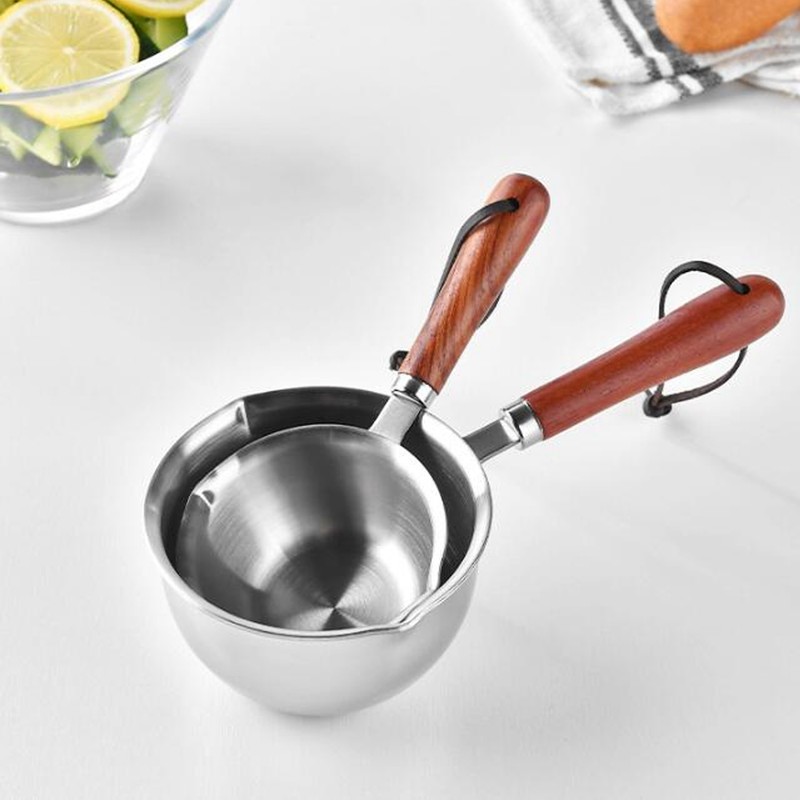 Mini Butter Warmer Pan Stainless Steel Quick Oil Warmer Pot