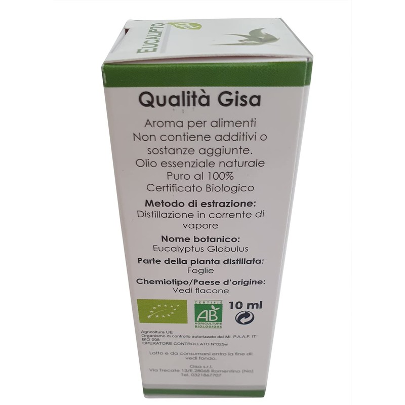 Organic Eucaliptus - 100% Organic, Pure and Natural Essential Oil