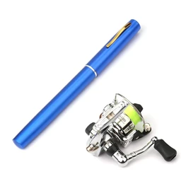 LIXADA Pen Fishing Rod Reel Combo Set Premium Mini Pocket Collapsible Fishing Pole Kit Telescopic Fishing Rod + Spinning Reel Combo Kit 1M / 1.4M / 1.6M / 1.8M / 2.1M