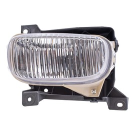 Brock Replacement Set Driver and Passenger Fog Lights Oval Lamps Steel Bumper Mounted Compatible with 2000-2006 Tundra Pickup Truck 81220-0C010 81210-0C010