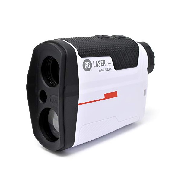 GolfBuddy GB LASER Lite Rangefinder with Slope On/off Functionality - 800 Yards with Carry Case, white