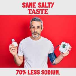 Bakers Club Low Sodium Potassium Salt Substitute - 70% Less Sodium, Perfect for High Blood Pressure Diets, Sodium-Free Alternative with Real Salt Taste