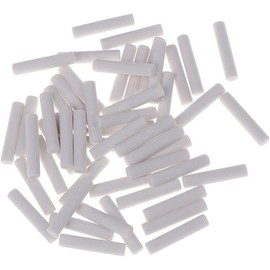 50Pcs White Cylindrical Rubber Mechanical Pencil Eraser Refills, 5 x 25mm, for School/Office Sketching Standard Pencil