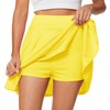Afibi Women's Casual Basic Versatile Flared Pleated Mini Skater Skirt