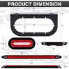 RONSTA 6 inch Oval Led Trailer Lights Kit with Mounting