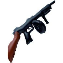 Henbrandt 80 cm Inflatable Blow Up Tommy Gun Gangster Fancy dress Accessory (Black)