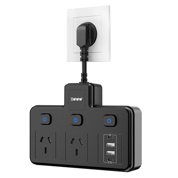 Frohsun Power Board USB C, 6 in1 Power Strip, Power