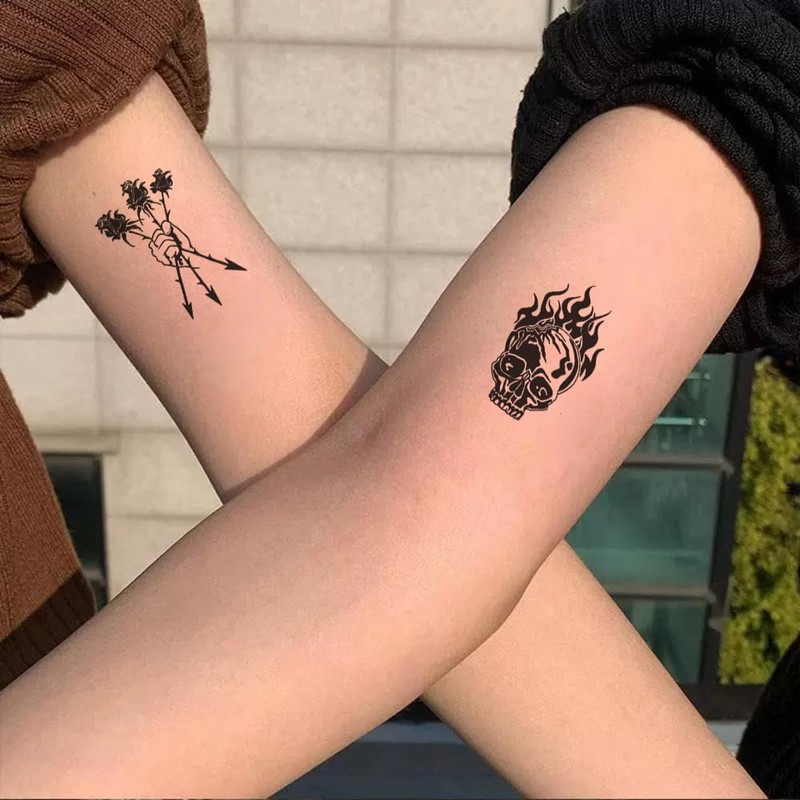 Oottati 20+ Pieces Old School Temporary Tattoos for Adults Men