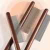 Solid Wood Pet Comb, Stainless Steel Tooth Dog Comb For