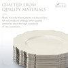 Elegant Plastic Plates for Party with Scalloped Rim (10 PC),