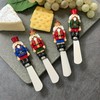 Supreme Housewares Cheese and Butter Spreader Knives Christmas Decor 4-Piece