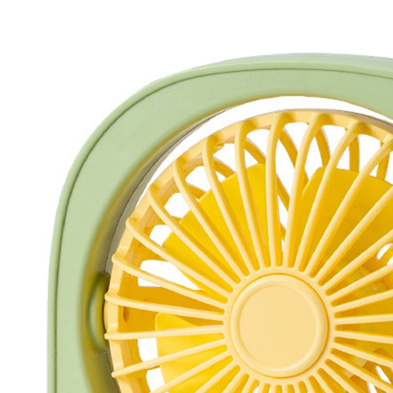 Small Desktop Fan Portable 115 Degreees Wind Direction Adjustment Cute