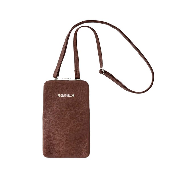 SNOBBIST Smartphone Shoulder Pouch Shoulder Bag Men's Brand Genuine Leather