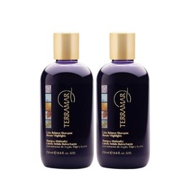 Terramar Shampoo Matizador para Cabello Teñido y Luces con Argán, Trigo y Jojoba, Dúo 250ml + Regalo sorpresa