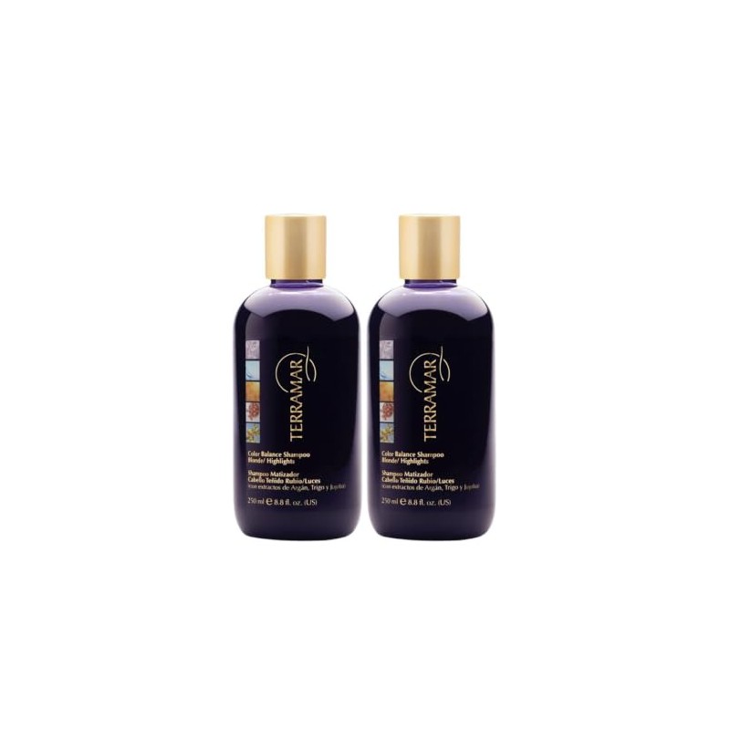 Terramar Shampoo Matizador para Cabello Teñido y Luces con Argán,
