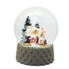 Snow globe sugar baker's house winter forest base beige sand