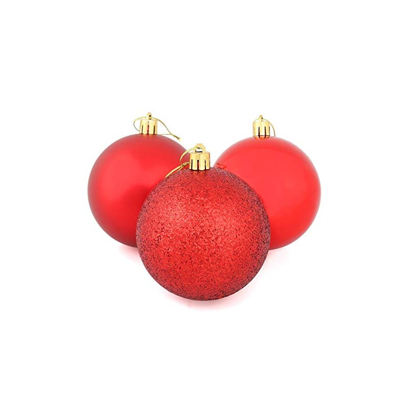 Mr Crimbo Set Of 9 Medium Round Christmas Tree Baubles