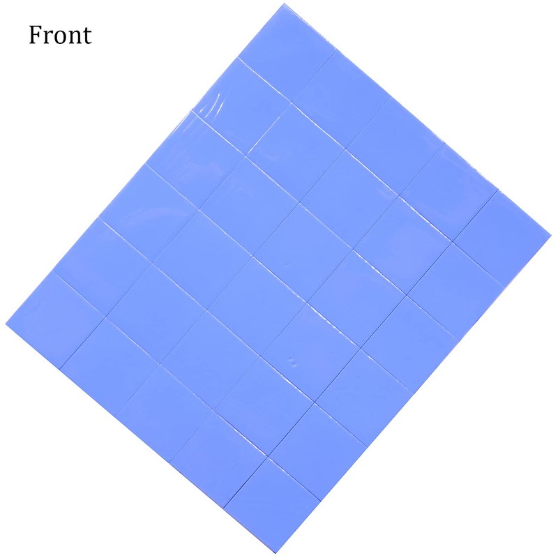 SIXQJZML 30Pcs 15x15x1mm Soft Silicone Thermal Conductive Pads Heatsink IC