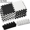 DEAYOU 16 Tiles Interlocking Foam Mat Floor Tiles, 0.4" Thickness