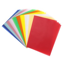 MECCANIXITY Colored Vellum Paper, 40 Sheet Multicolor Transparency 8.3" x 5.9" Printable Vellum Paper, Translucent Vellum Sheets for Printing Wedding Invitations Ink Jet Laser Printer