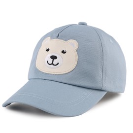 XIAOHAWANG Unisex Summer Hat Girls Sun Protection Baseball Cap Boys Peaked Cap UV Protection Baseball Cap Children's Cap Spring Summer, Blue Bear