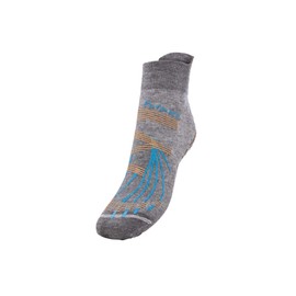 FLOKY Purity Yoga Socks with Lace All Around - Suitable for Activities without Shoes such as Yoga, Power Yoga and Ashtanga - Non-Slip Socks Made in Italy - Size S - Anthracite