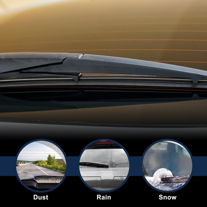 X AUTOHAUX Rear Windshield Wiper Blade Arm Assembly Windscreen Wiper